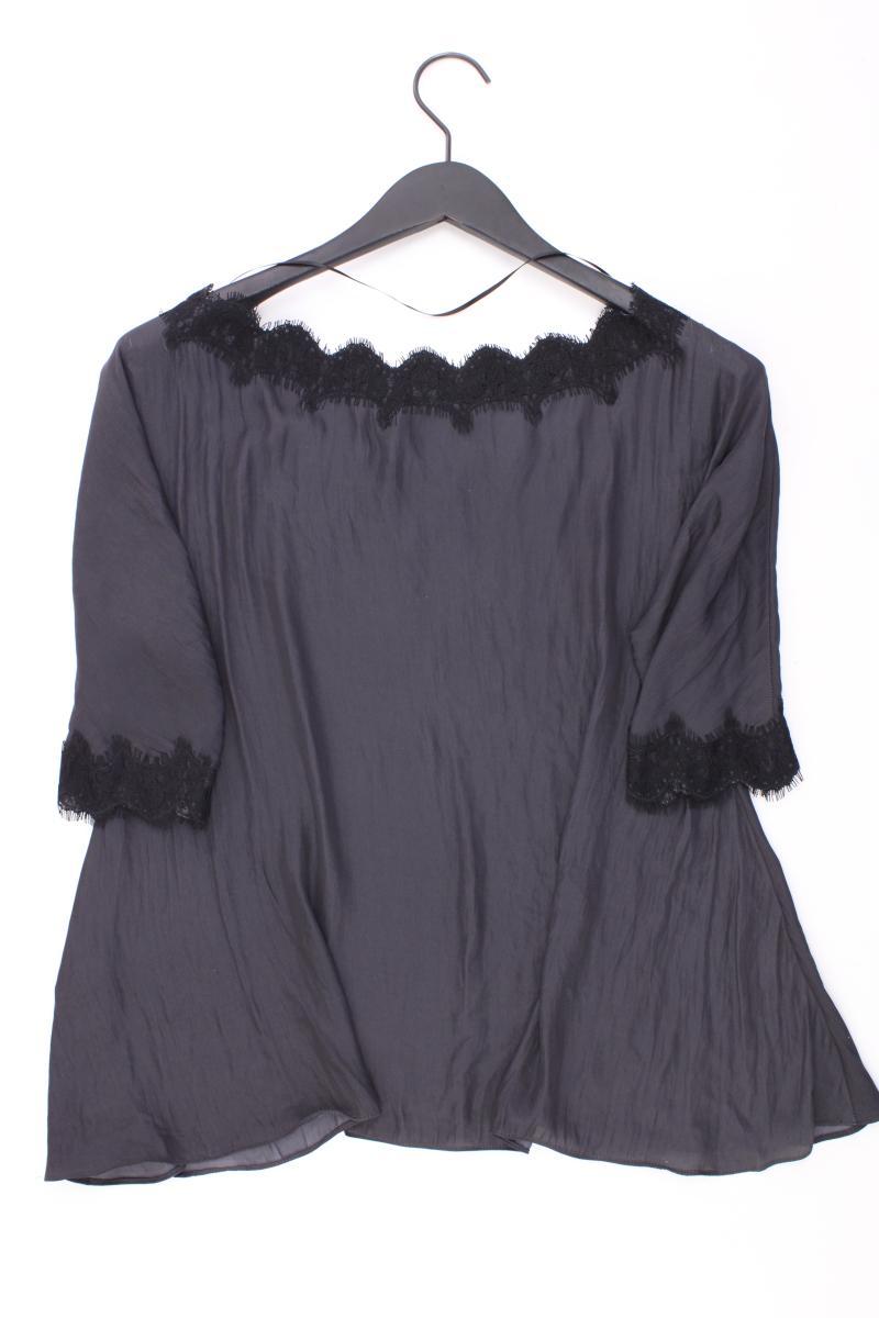 Zara Kurzarmbluse Gr. S grau aus Polyester