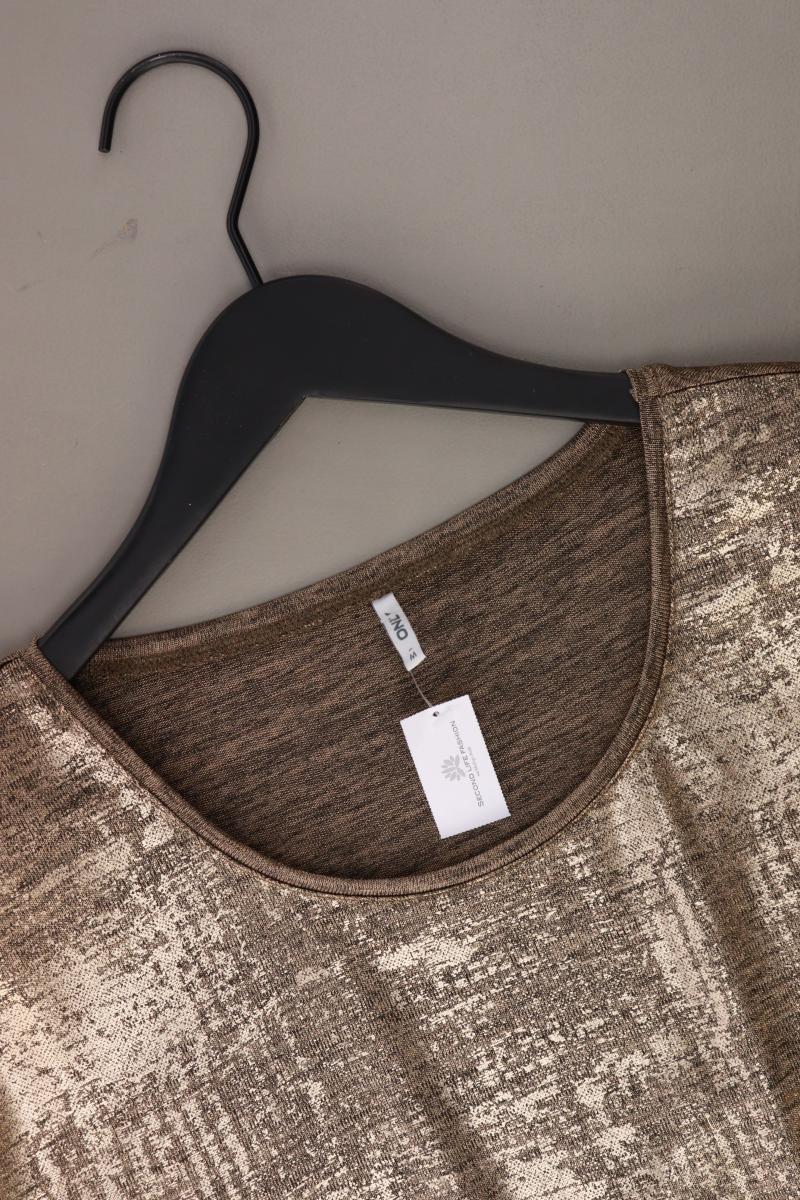 Only T-Shirt Gr. M Kurzarm gold aus Polyester