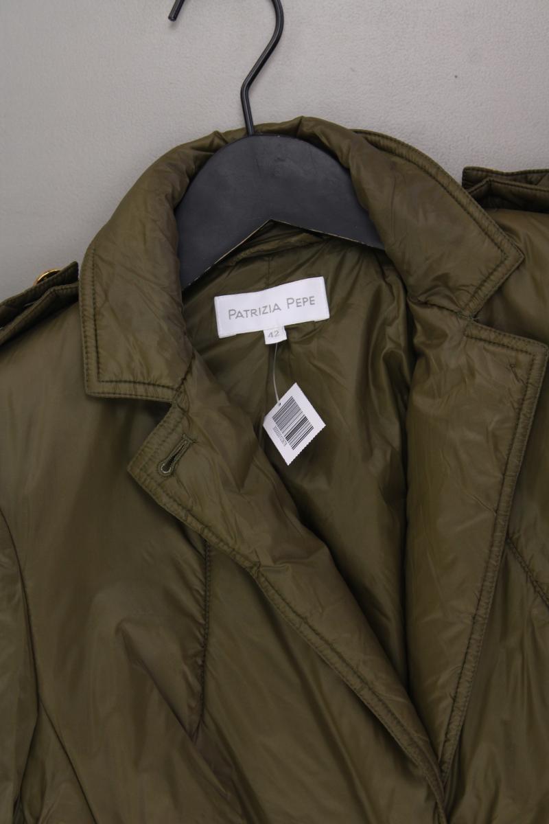 Patrizia Pepe Classic Jacke Gr. IT 42 (S) neuwertig olivgrün aus Polyamid