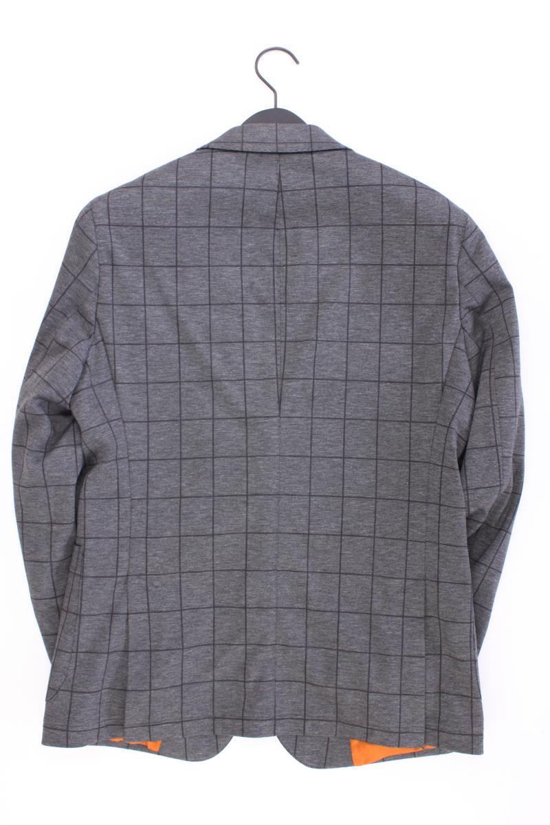 Digel Jersey Sakko Extra Slim Fit für Herren Gr. 50 neuwertig grau aus Polyester