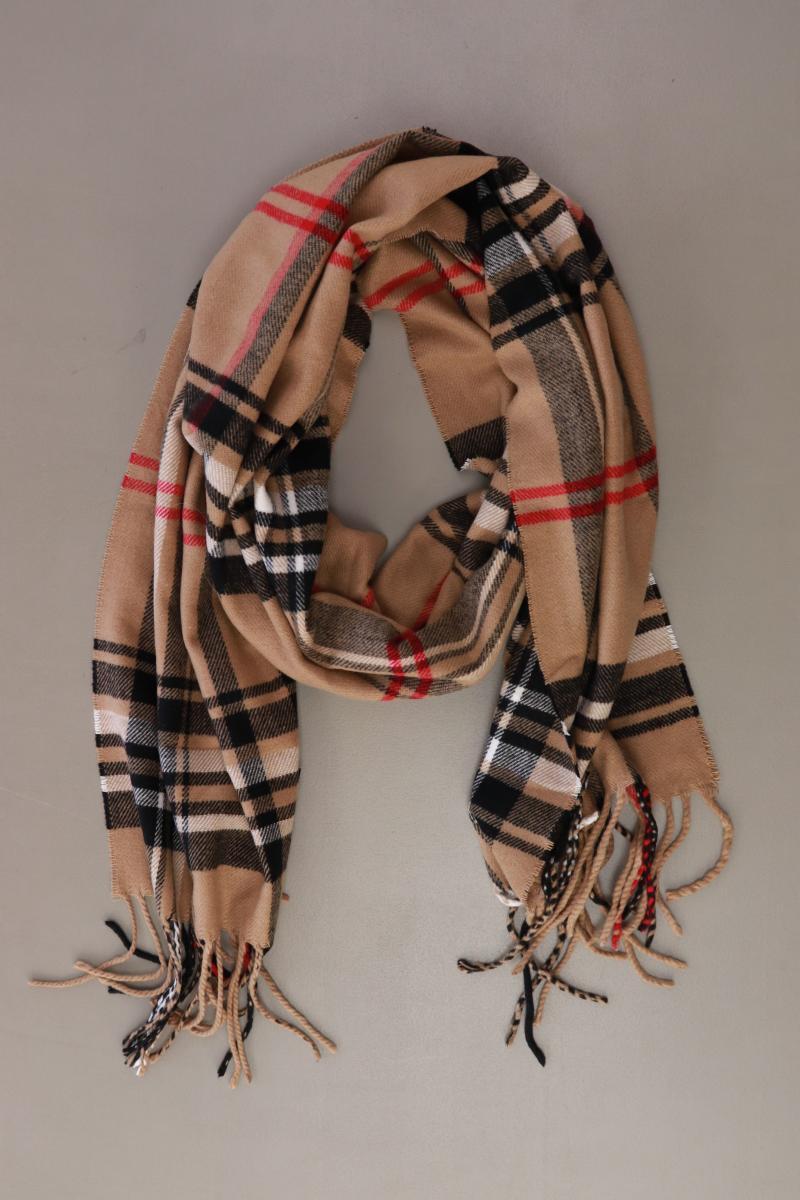 Tuch kariert braun aus Polyacryl