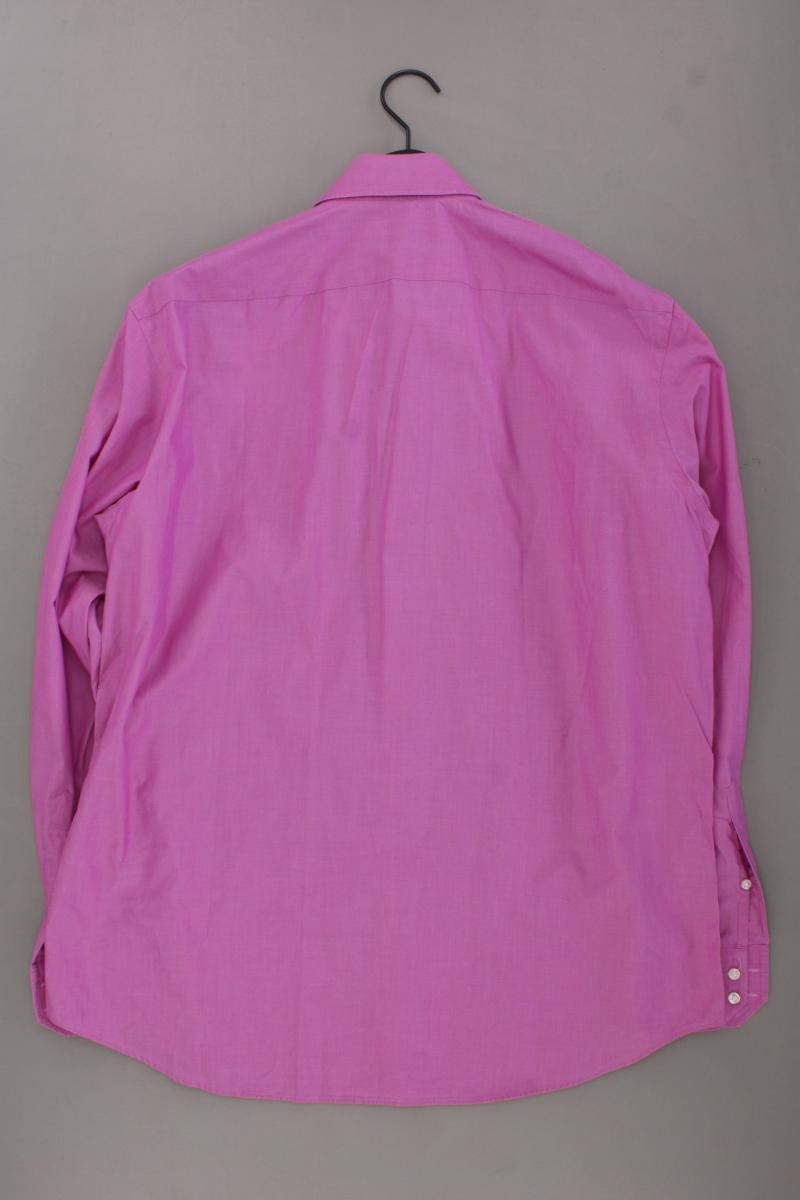 BOSS by Hugo Boss Langarmhemd für Herren Gr. Hemdgröße 43 lila aus Baumwolle