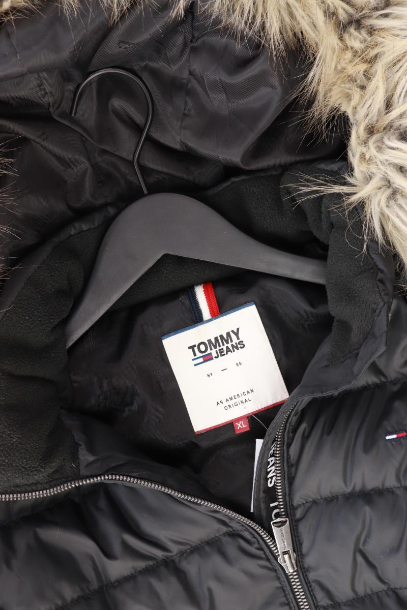 Tommy Jeans Daunenjacke Gr. XL schwarz aus Polyester