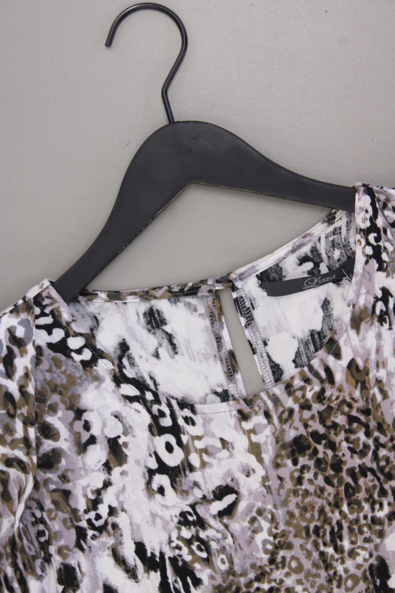 Luxzuz Kurzarmbluse Gr. 38 mit Tierdruck grau