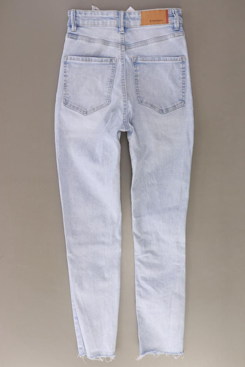 Stradivarius 7/8 Jeans Gr. 32 blau aus Baumwolle