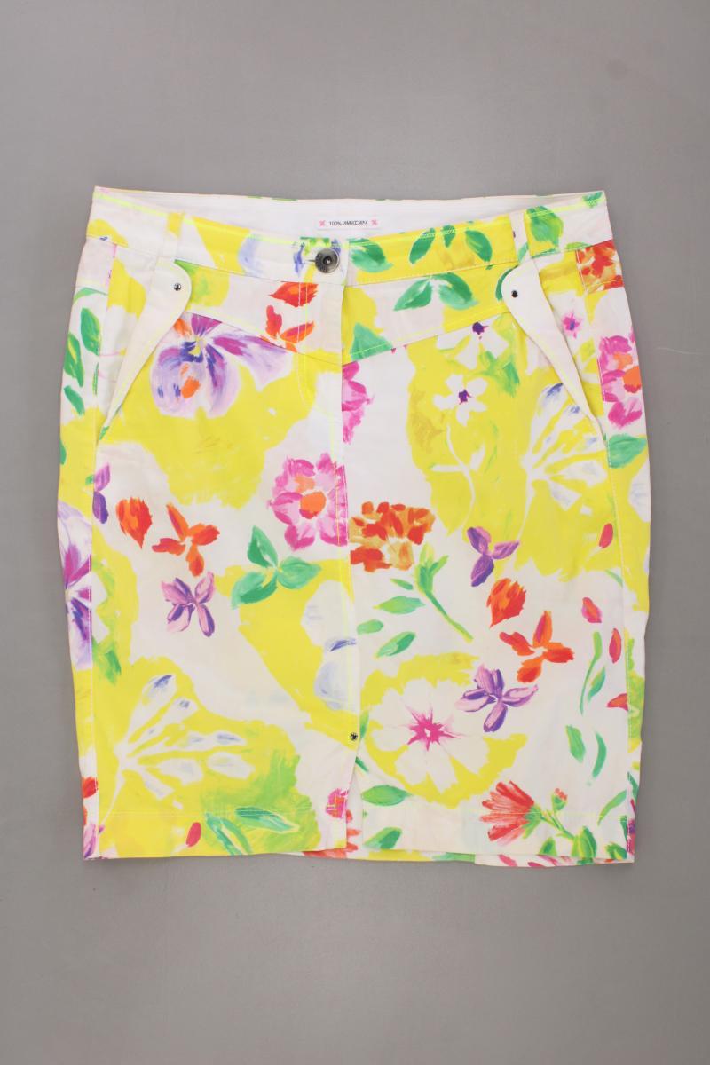 Marc Cain Rock Gr. 40 mit Blumenmuster mehrfarbig aus Baumwolle