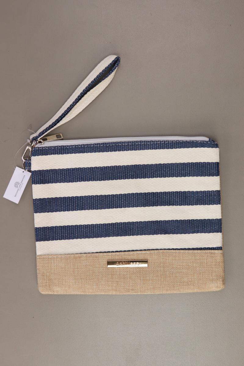 Pouch gestreift blau