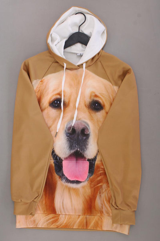 I love Animals Pullover mit Hundedruck Gr. S neuwertig braun aus Polyester