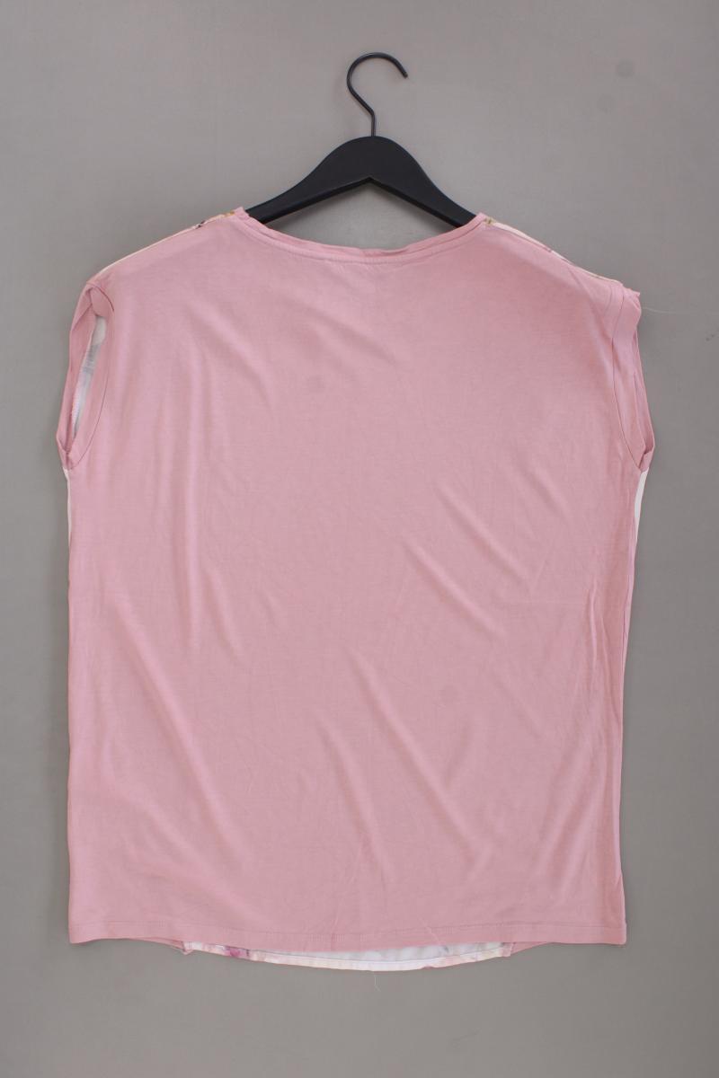 Esprit Kurzarmbluse Gr. M mit Blumenmuster rosa aus Polyester