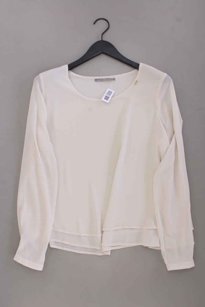Gaudi Chiffonbluse Gr. 46 Langarm creme