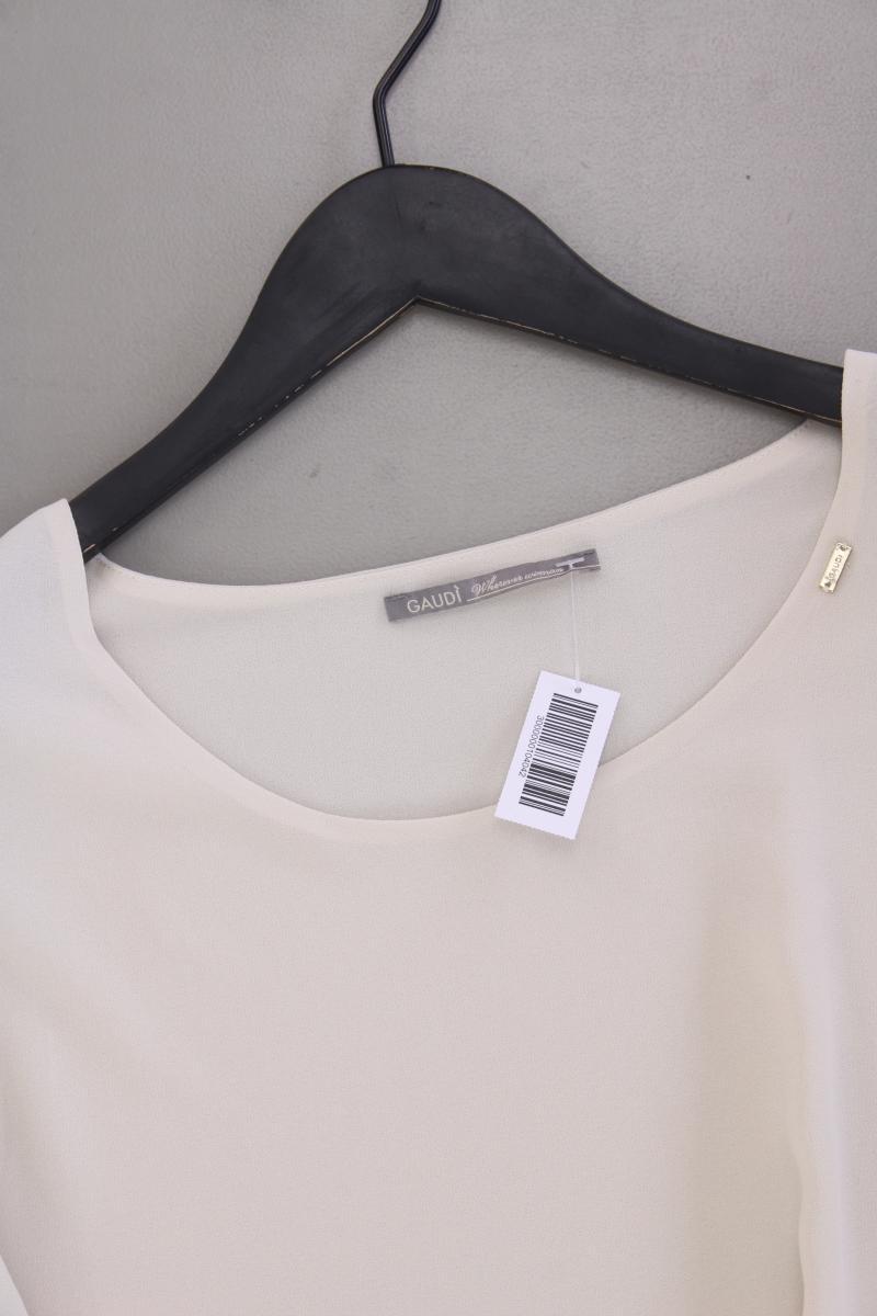 Gaudi Chiffonbluse Gr. 46 Langarm creme