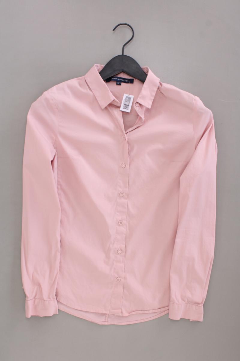 French Connection Langarmbluse Gr. XS rosa aus Baumwolle