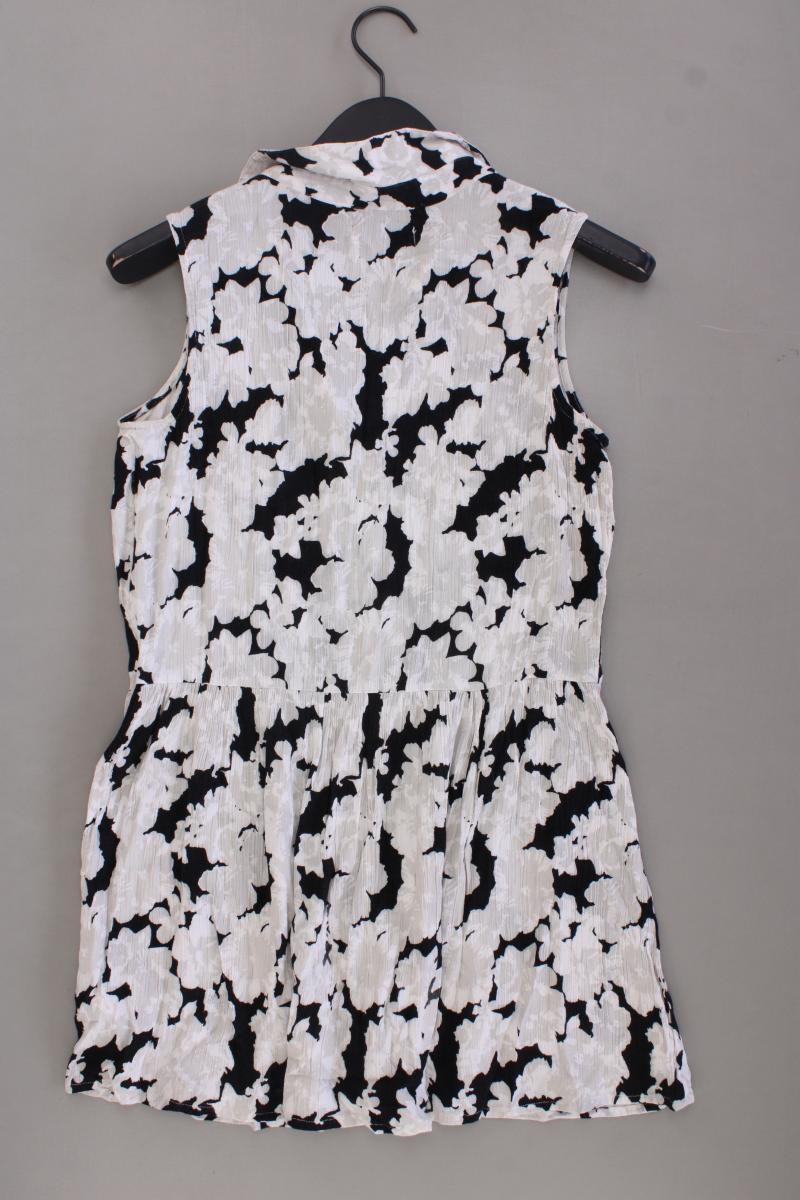 AJC Fashion Minilkeid Gr. 38 mit Blumenmuster Ärmellos grau aus Viskose