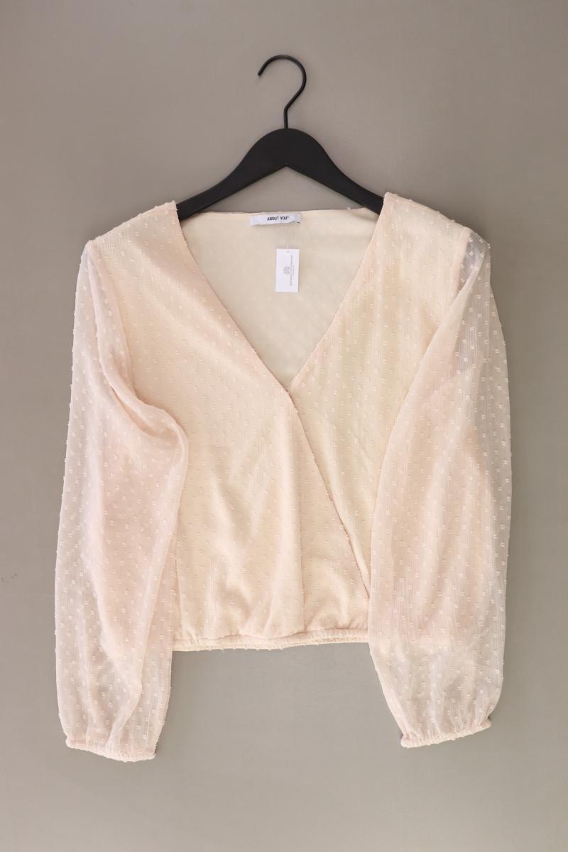About You Langarmbluse Gr. L creme aus Polyester