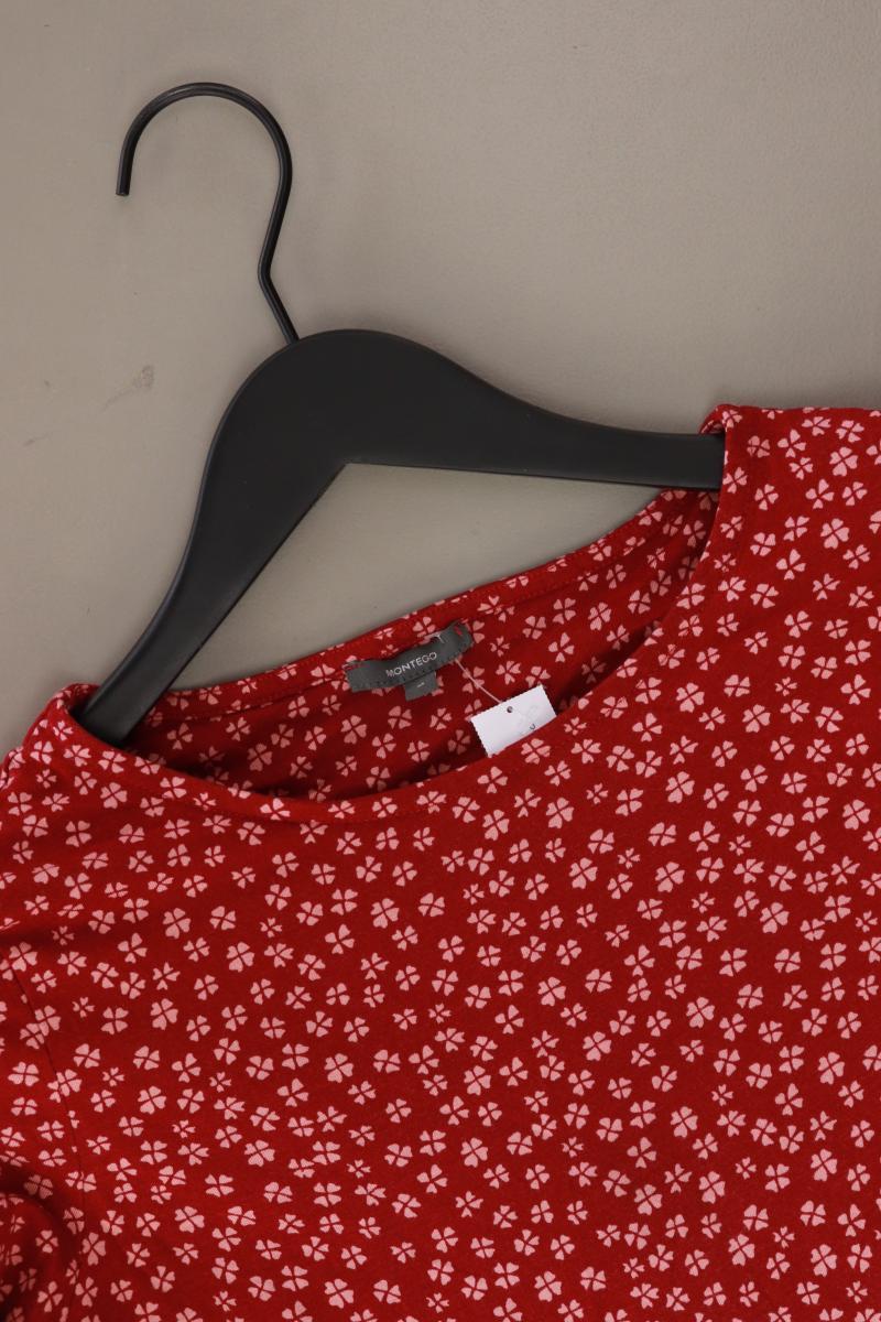 Montego Longsleeve-Shirt Gr. M Langarm rot aus Baumwolle