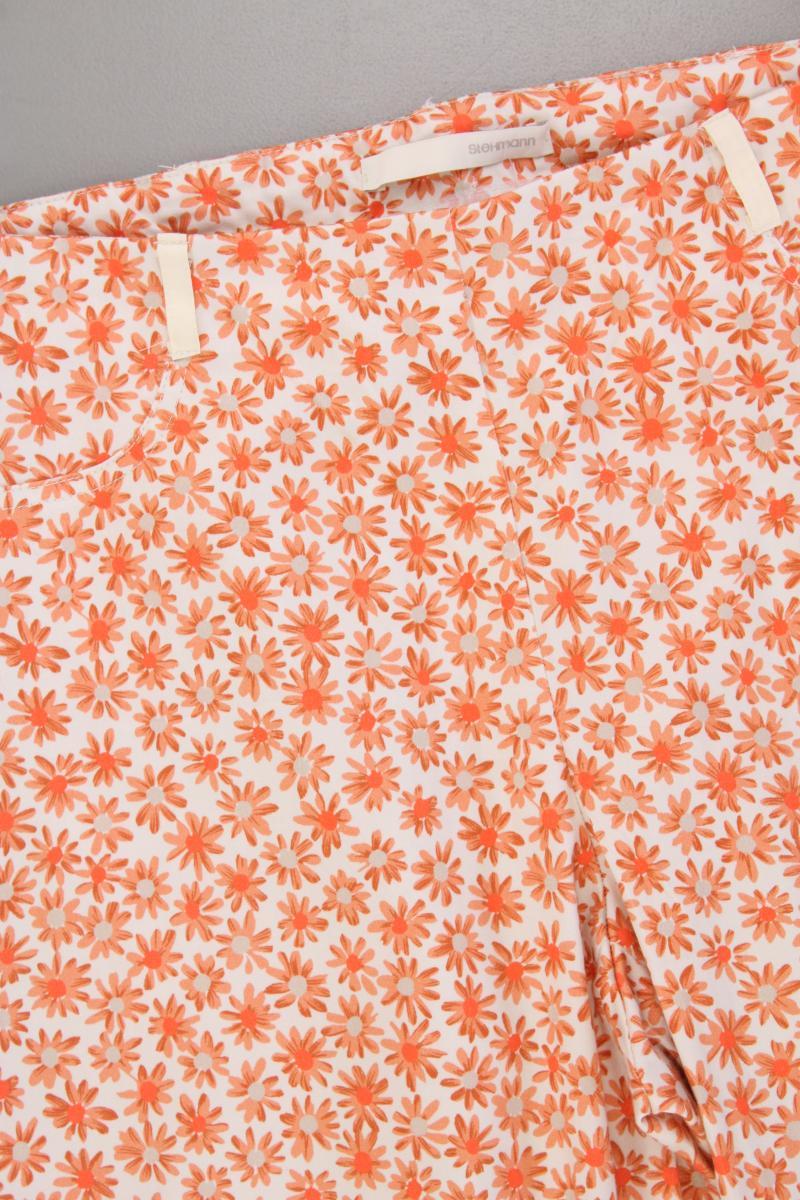 Stehmann 7/8 Hose Gr. 38 mit Blumenmuster orange
