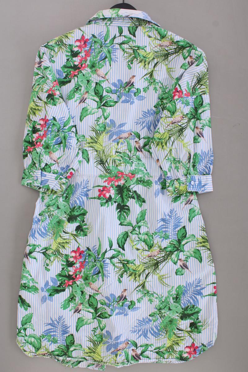 BAF Woman Polokleid Gr. 40 gestreift 3/4 Ärmel mehrfarbig aus Baumwolle