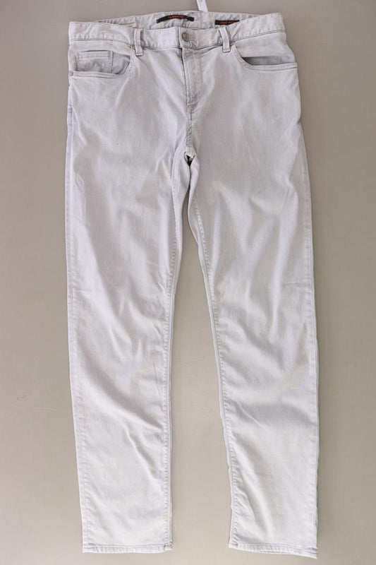 Alberto Five-Pocket-Hose für Herren Gr. W33/L32 grau aus Baumwolle