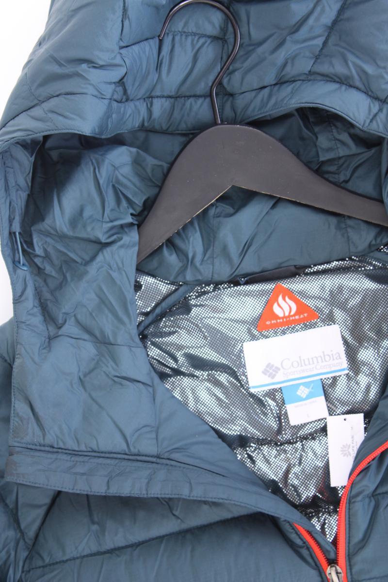 Columbia Steppmantel petrolfarben Gr. L neuwertig blau aus Nylon