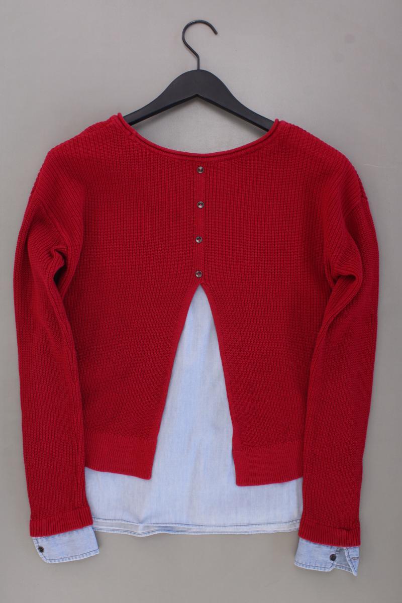 edc by Esprit Feinstrickpullover Gr. XS rot aus Baumwolle