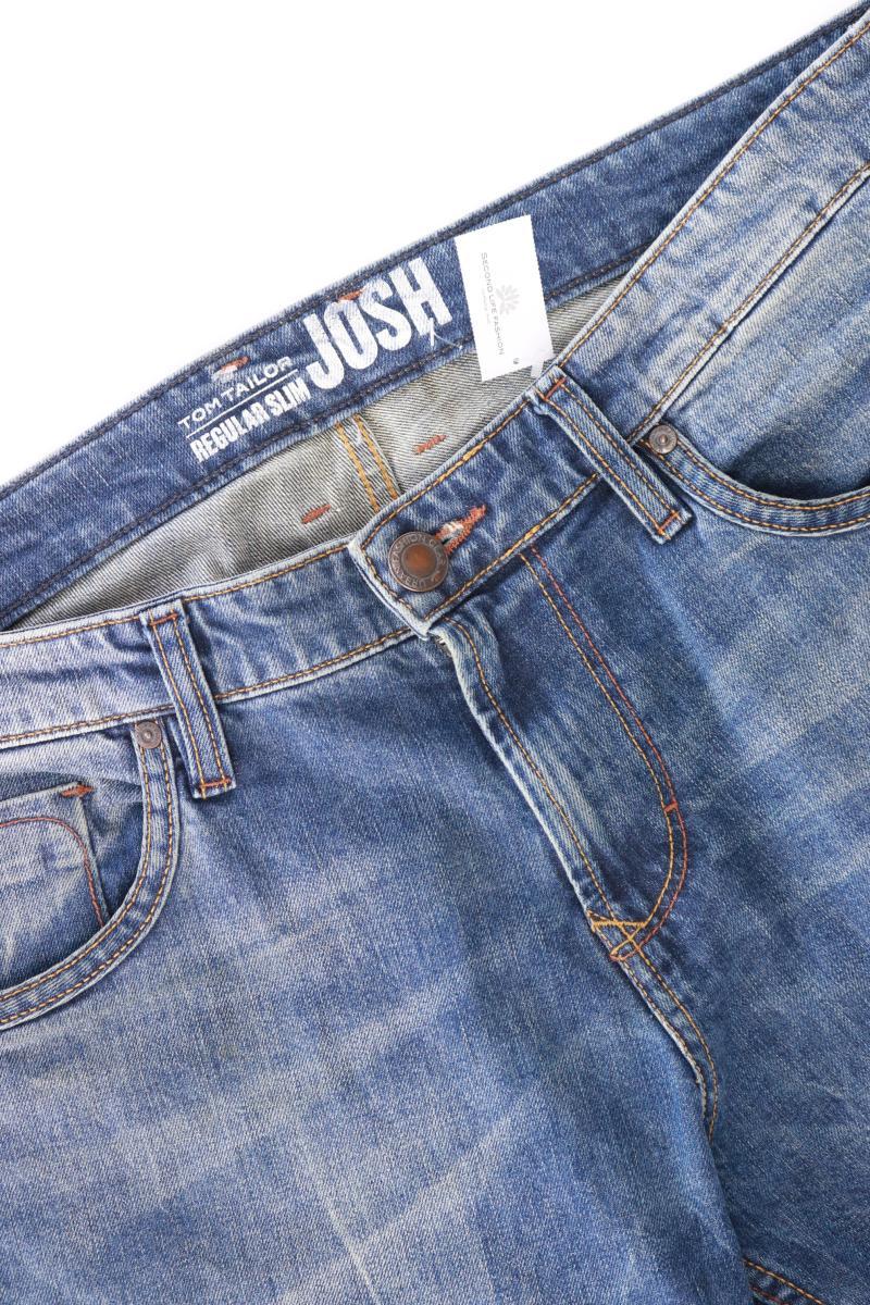 Tom Tailor Straight Jeans für Herren Gr. W33/L36 blau aus Baumwolle
