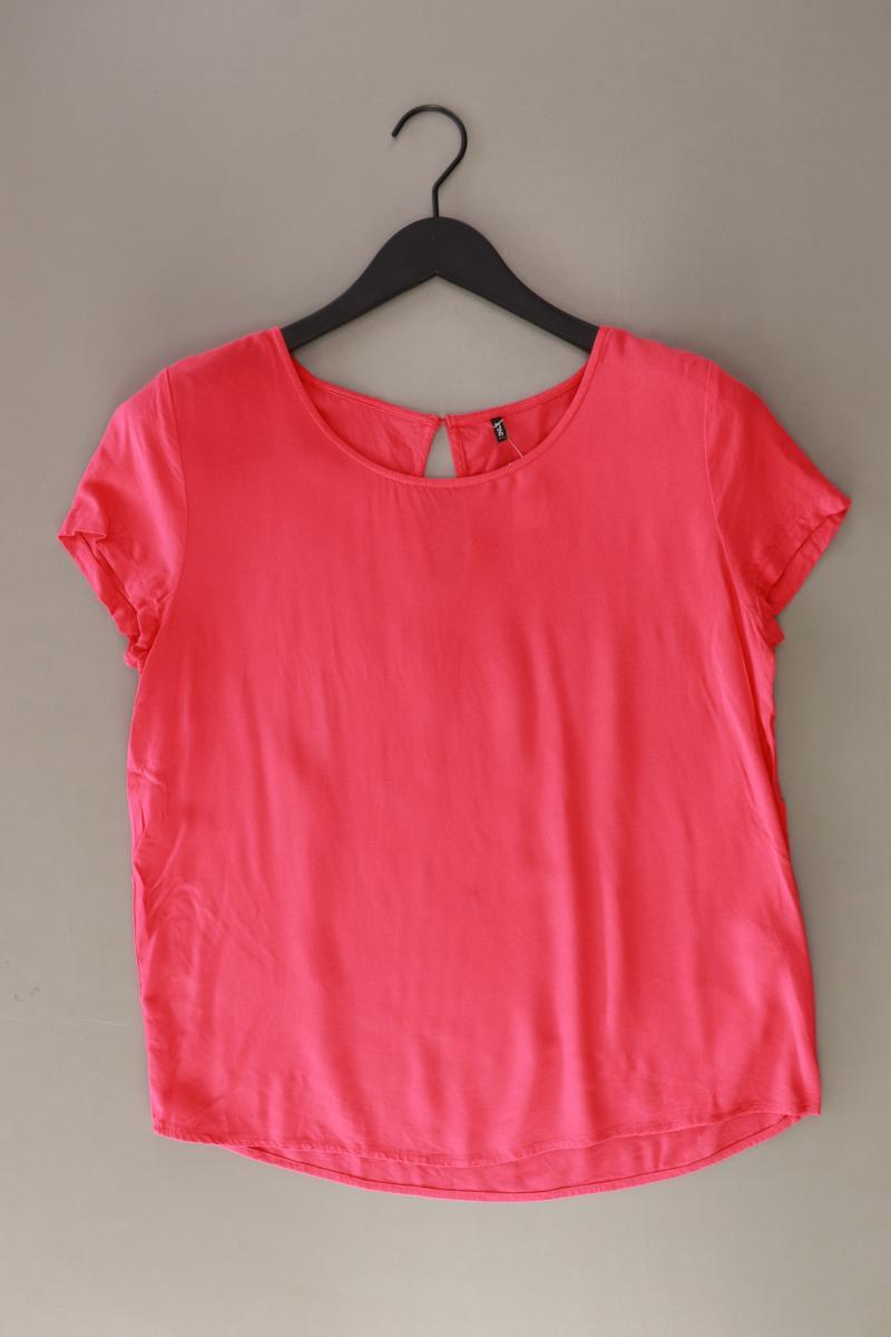 Only Kurzarmbluse Gr. 38 pink aus Viskose