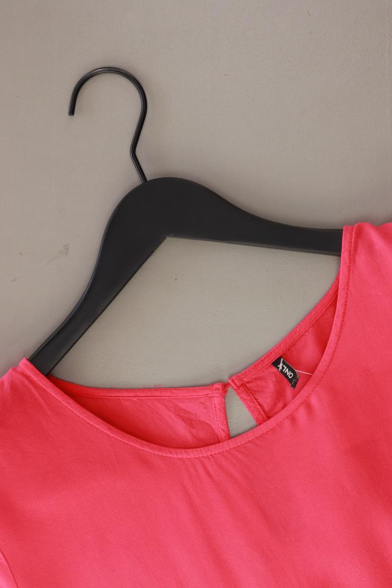Only Kurzarmbluse Gr. 38 pink aus Viskose