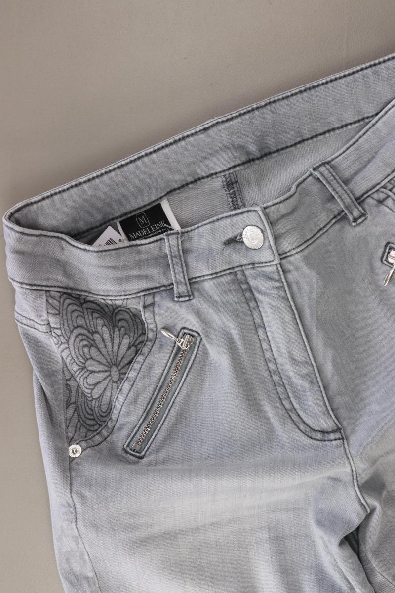 Madeleine Straight Jeans Gr. 36 grau aus Baumwolle