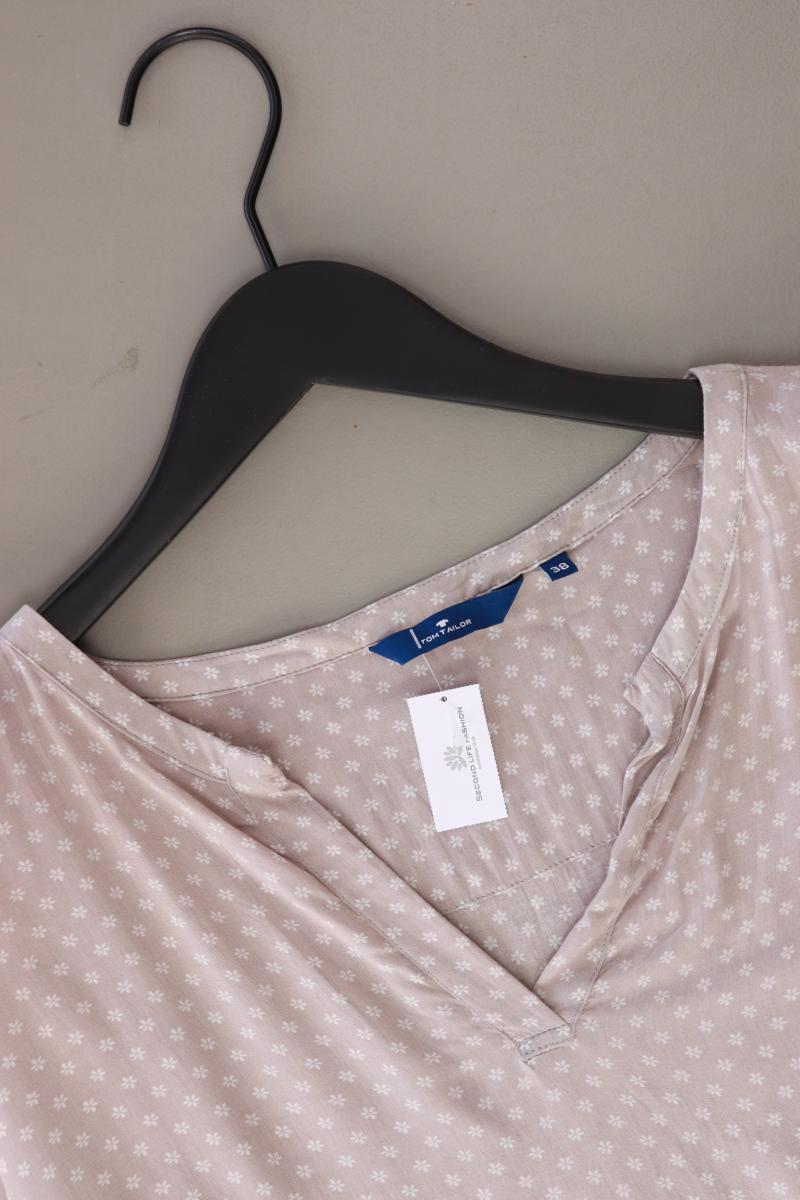 Tom Tailor Kurzarmbluse Gr. 38 braun aus Viskose