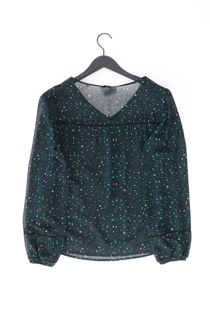 Bonita Chiffonbluse Gr. 40 mit Tierdruck Langarm grün aus Polyester