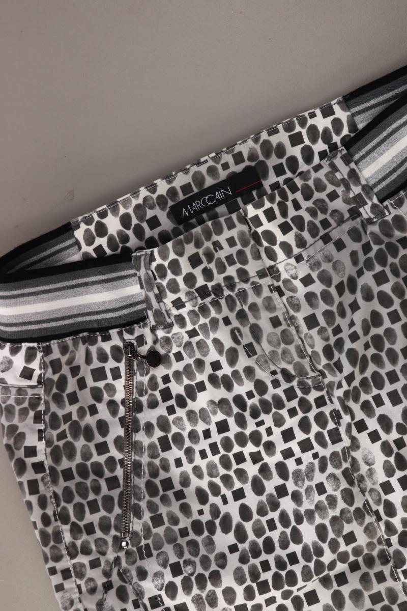 Marc Cain Rock Gr. 36 geometrisches Muster grau aus Baumwolle