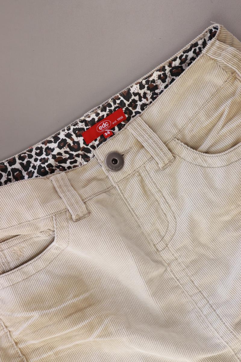 edc by Esprit Cordrock Gr. 34 creme aus Polyester