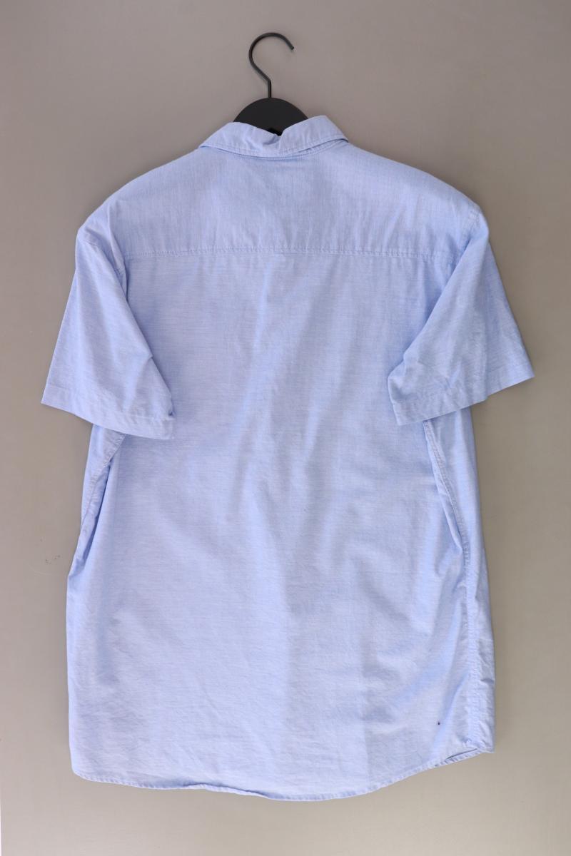 Jack & Jones Kurzarmhemd für Herren Gr. XL blau aus Baumwolle