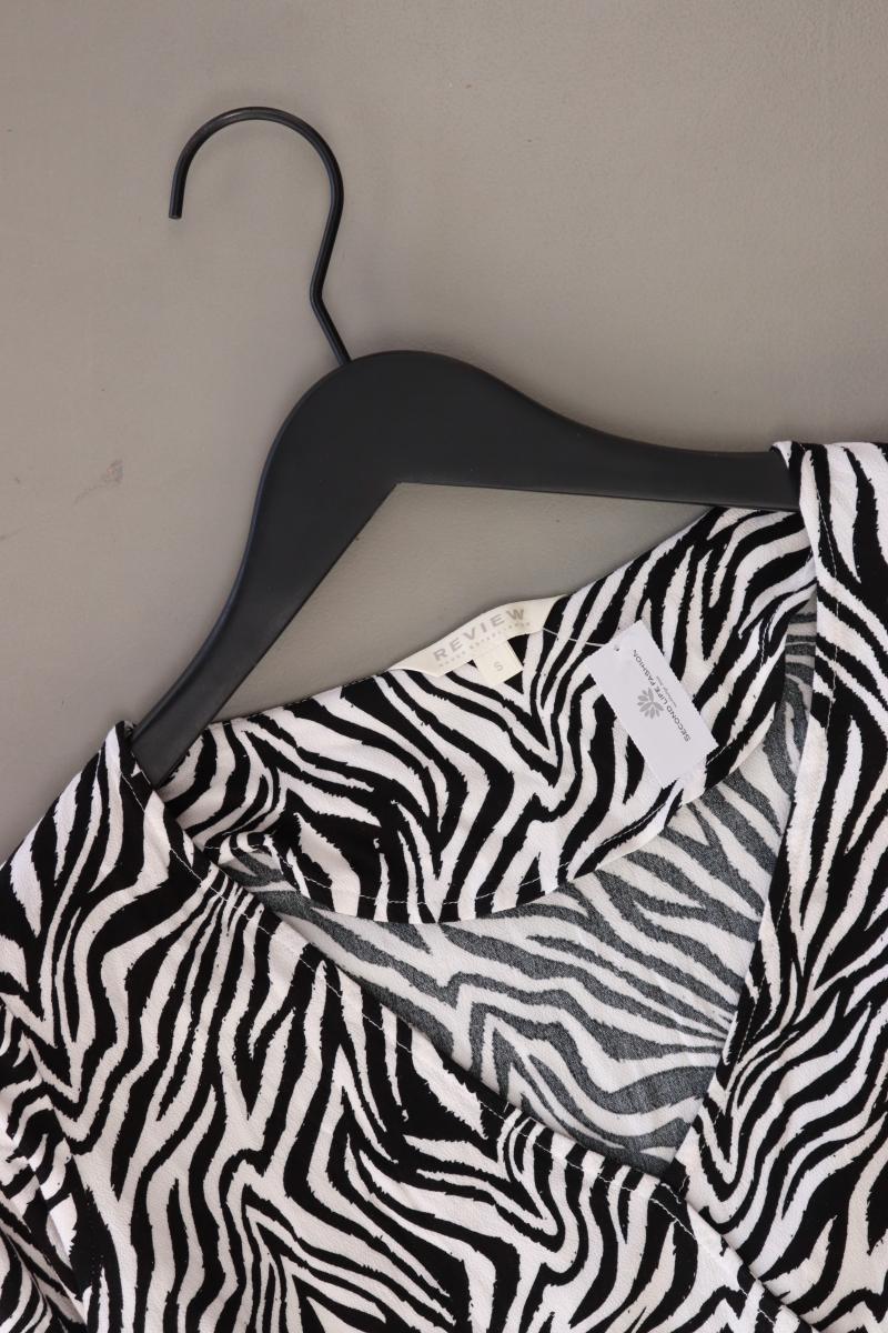 Review Langarmkleid Gr. 36 mit Tierdruck schwarz aus Viskose