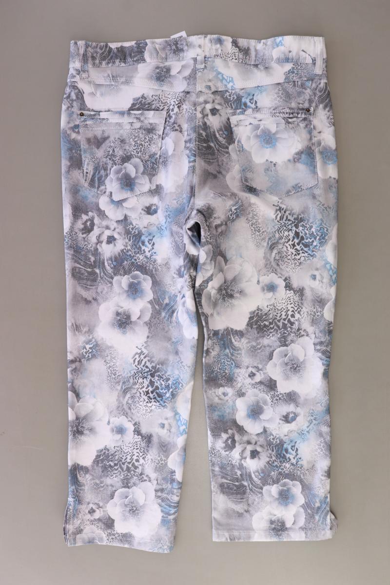 Bonita Five-Pocket-Hose Gr. 44 mit Blumenmuster neu mit Etikett grau