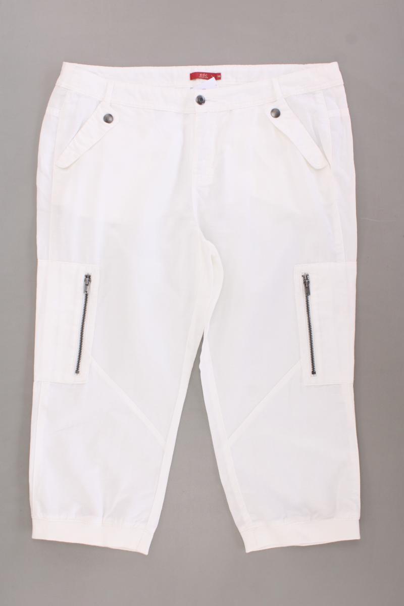 edc by Esprit 3/4 Hose Gr. 38 weiß aus Baumwolle