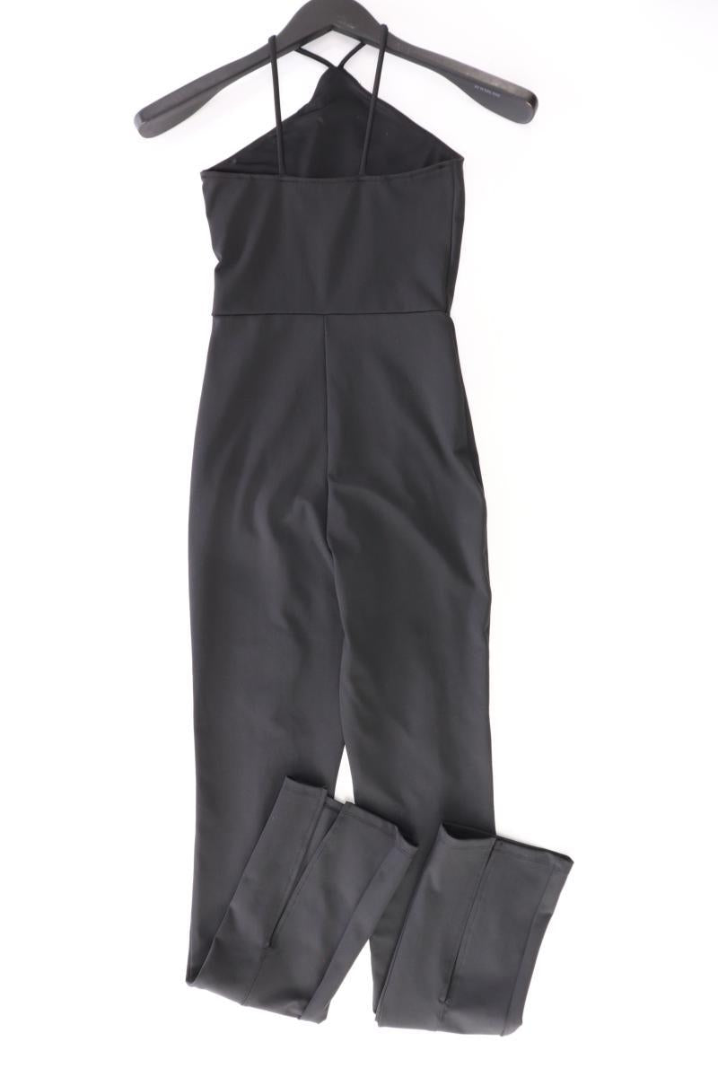 Bershka Langer Jumpsuit Gr. XS schwarz aus Polyester