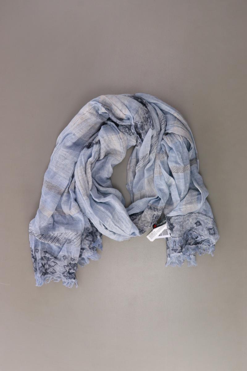 Street One Tuch gestreift blau aus Baumwolle