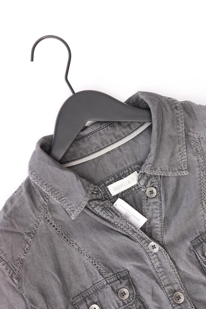 Bonita Regular Bluse Gr. 38 3/4 Ärmel grau aus Lyocell