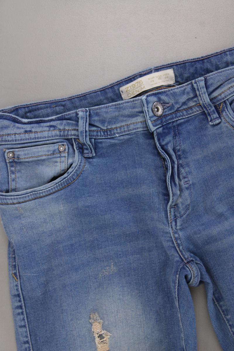 Zara Skinny Jeans Gr. 38 blau aus Baumwolle