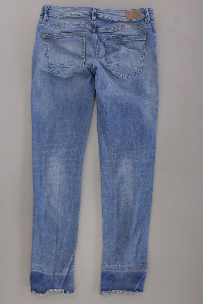 Zara Skinny Jeans Gr. 38 blau aus Baumwolle