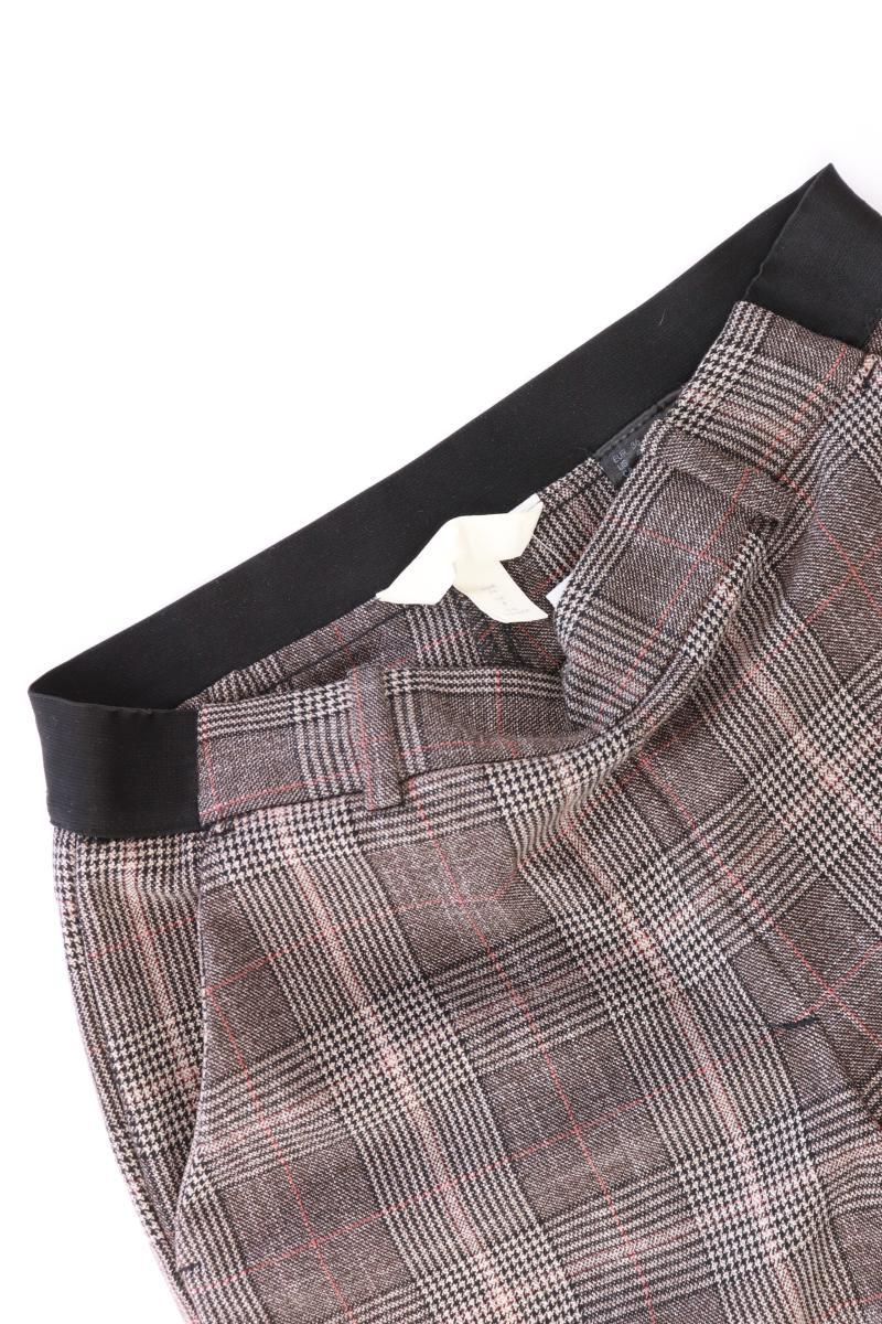 H&M Hose Gr. 36 kariert braun aus Polyester