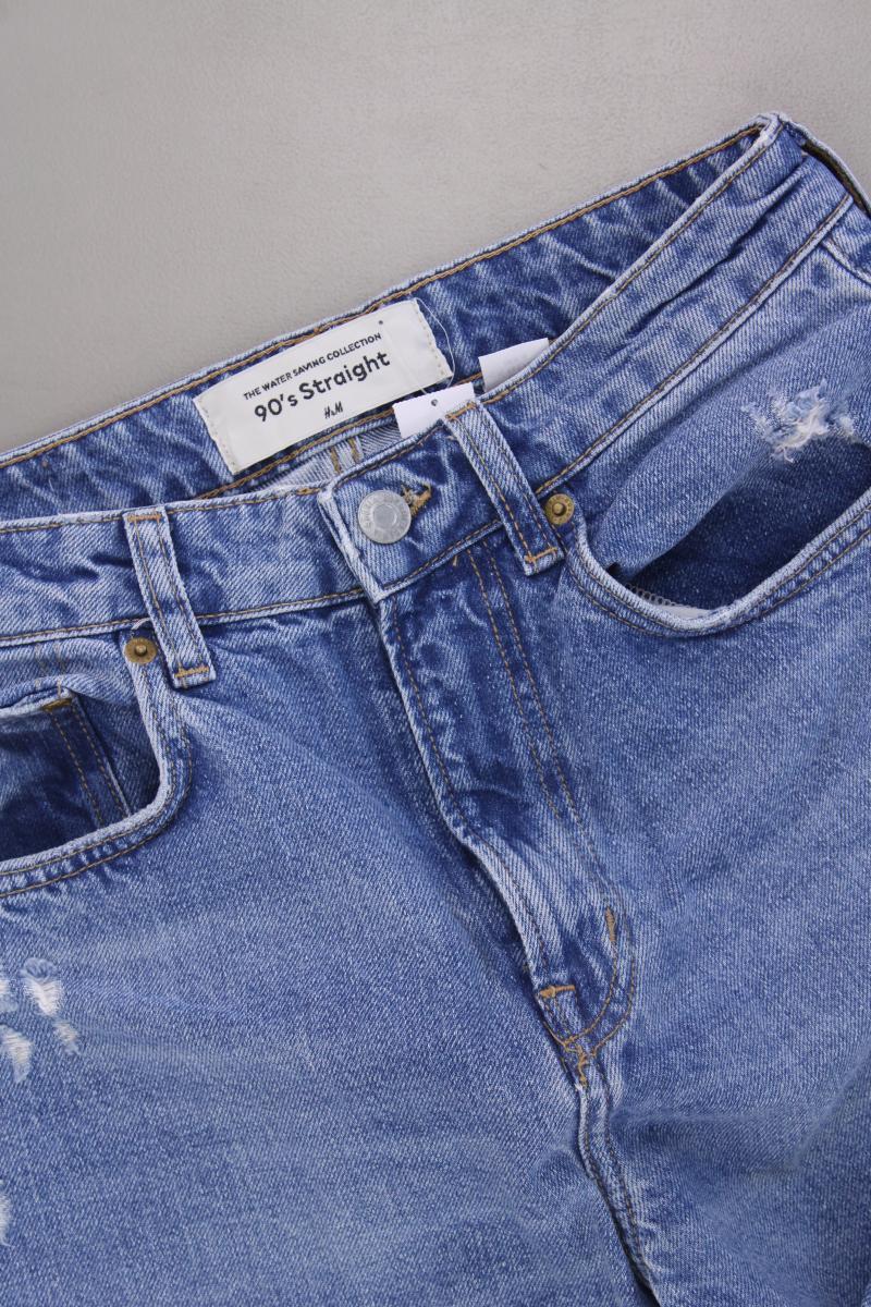 H&M 90's straight Jeans Gr. 38 blau aus Baumwolle