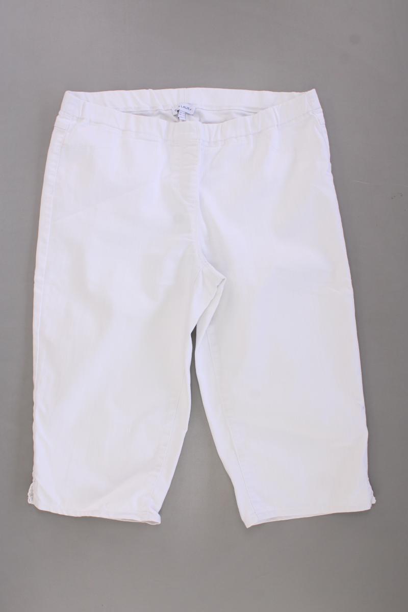 Gina Laura 3/4 Hose Gr. 44 weiß aus Baumwolle