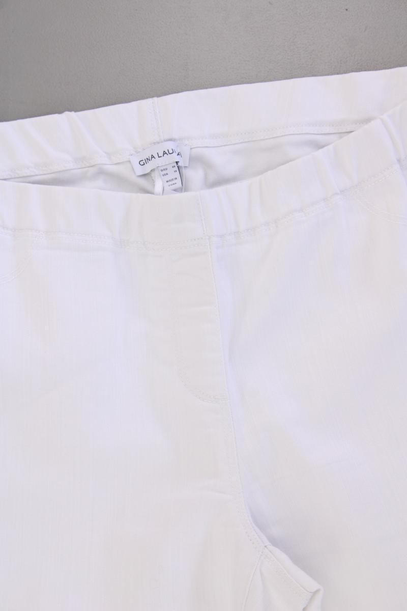 Gina Laura 3/4 Hose Gr. 44 weiß aus Baumwolle
