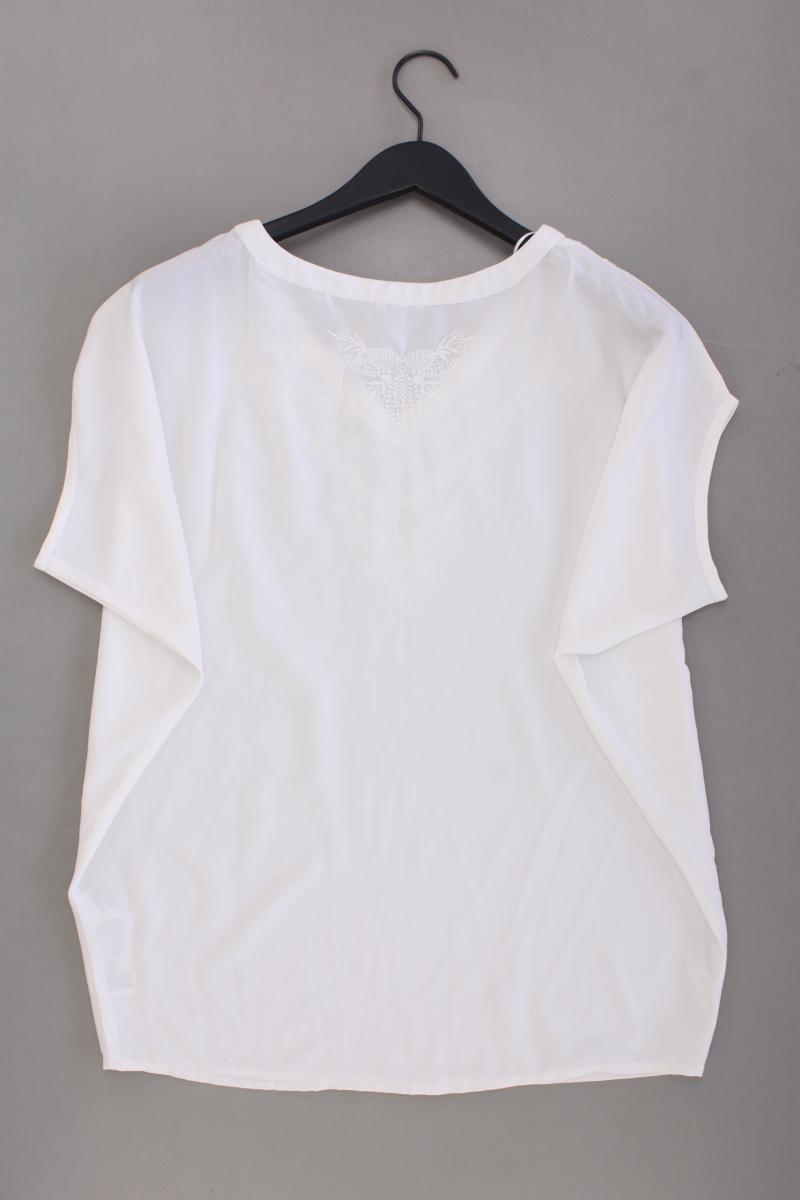 Esprit Kurzarmbluse Gr. S creme aus Polyester