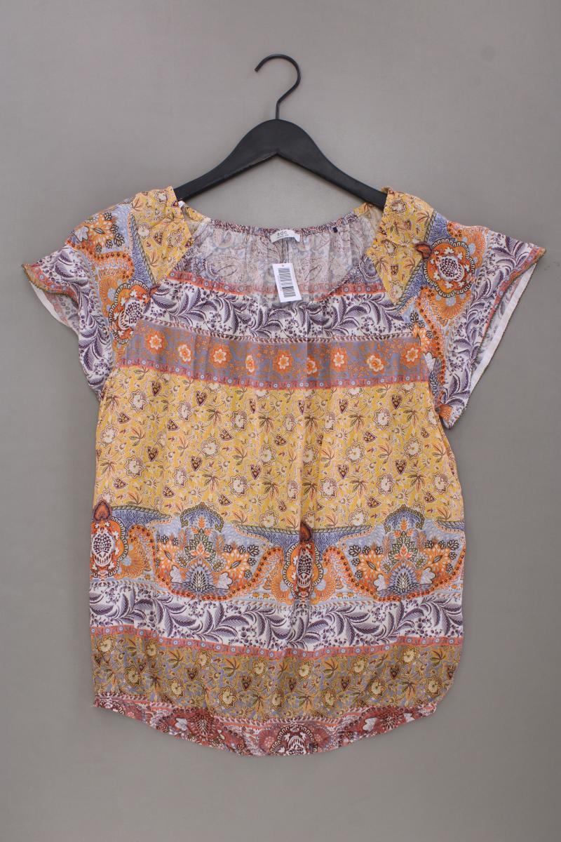 edc by Esprit Kurzarmbluse Gr. L mit Blumenmuster neuwertig mehrfarbig