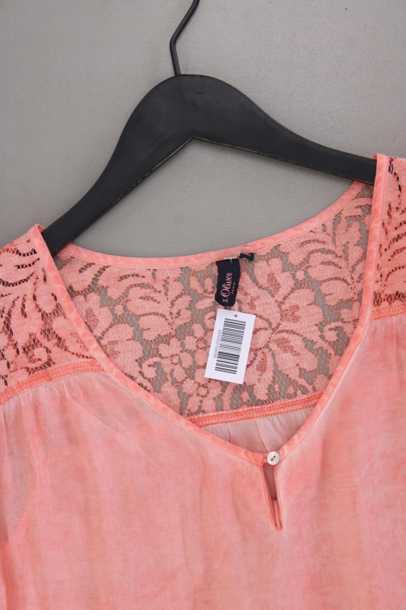 s.Oliver Ärmellose Bluse Gr. M neuwertig orange aus Viskose