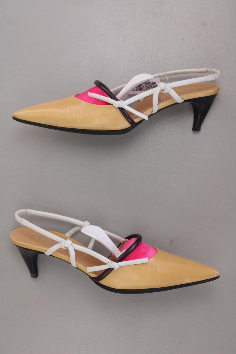 Prada Sandaletten Calzatura Donna Capretto Nappa Gr. 38 braun aus Leder