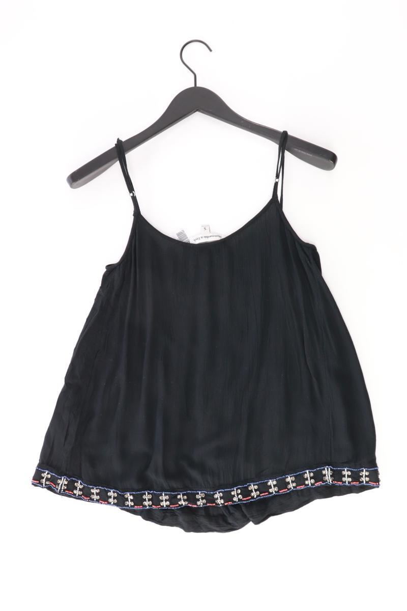Abercrombie & Fitch Spaghetti-Top Gr. S schwarz aus Viskose